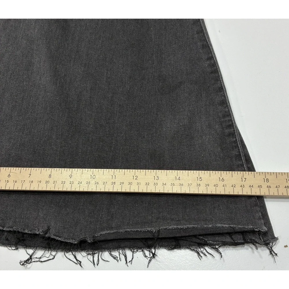 Free People Women Jeans 26 Just Float On Flare Bell Bottom Stretch‎ Raw Hem Boho